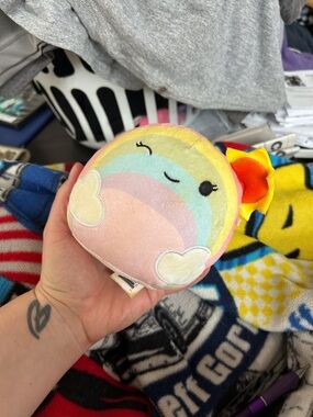 Squishmallows Pastel Rainbow Plush - Yellow Pink Blue